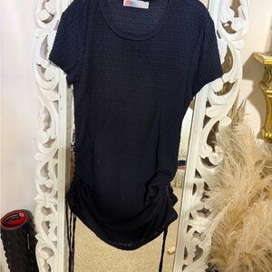 Free people beach Textured Women's dress goes to midi to mini